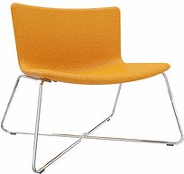 fm Sessel LODUS orange chrom Stoff, 1 St.