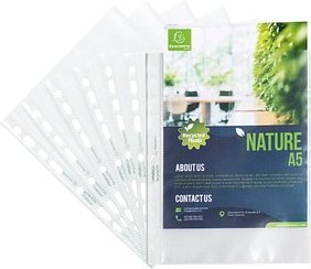 Thumbnail - 50 Exacompta Prospekthüllen Forever DIN A5 transparent genarbt 0,06 mm