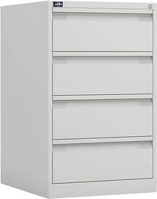 BISLEY ECO Karteischrank reinweiß 4 Schubladen 57,0 x 62,2 x 91,5 cm