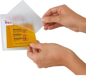 LMG Kaltlaminierfolien glänzend für A6 Vorderseite: 67 micron / Rückseite: 200 micron, 10 St.