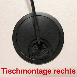röhr Kabeldurchführung 6,0 cm anthrazit