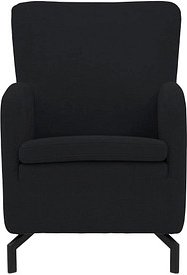 DOMO Collection Sessel Dallas schwarz Stoff, 1 St.