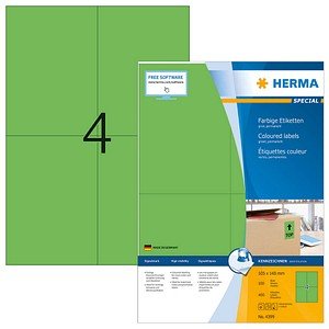 400 HERMA Etiketten 4399 grün 105,0 x 148,0 mm