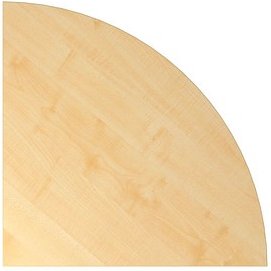 HAMMERBACHER Verbindungsplatte Haziender ahorn, dreieckig abgerundet 80,0 x 80,0 x 2,5 cm