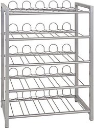 HAKU Möbel Weinregal silber 54,0 x 31,0 x 76,0 cm, 1 St.