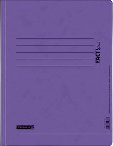 BRUNNEN Spiralhefter FACT!plus Karton violett DIN A4