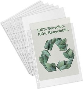 Thumbnail - bene Prospekthüllen DIN A4 transparent genarbt 0,07 mm, 100 St.