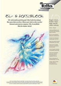 Thumbnail - folia Zeichenblock für Öl- und Acrylfarben DIN A3 290 g/qm, 10 Blatt, 10 Blatt