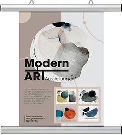 Thumbnail - FRANKEN Klemmleisten 120,5 cm silber Wandmontage, 2 St.