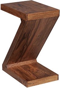 Thumbnail - WOHNLING Beistelltisch rechteckig Massivholz sheesham 44,0 x 30,0 x 59,0 cm, 1 St.