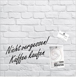 SIGEL Glas-Magnettafel artverum® 48,0 x 48,0 cm White-Klinker
