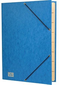 RNK-Verlag Ordnungsmappe 9 Fächer blau