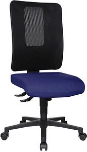 Topstar Bürostuhl Open X (N), OX1000 G260 Stoff blau, Gestell schwarz
