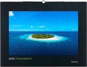 KUNTH Monats-Wandkalender Trauminseln 2026
