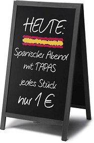 Showdown® Displays Kundenstopper Natura schwarz 60,0 x 101,0 cm