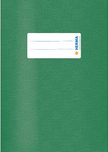 Thumbnail - HERMA Heftumschlag mit Baststruktur dunkelgrün Kunststoff DIN A5