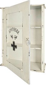 HAKU Möbel Vitrine weiß 2 Fachböden