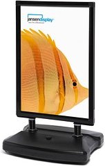 Thumbnail - Showdown® Displays Kundenstopper Windtalker City schwarz DIN B1 2 Fächer