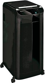 Fellowes AutoMax 550C Aktenvernichter mit Partikelschnitt P-4, 4 x 38 mm, bis 500 Blatt, schwarz