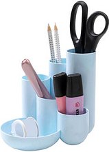 HAN Schreibtisch-Organizer CAMPUS pastellblau Polystyrol 6 Fächer 13,1 x 15,4 x 13,7 cm