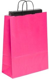 50 VP Papier-Tragetaschen Toptwist purple 32,0 x 42,0 cm