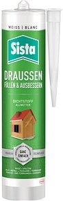 Sista Draussen Dichtstoff Allwetter Silikon weiß 280,0 ml