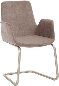 Mayer Besuchersessel myHELIOS mauve chrom Stoff 58,0 x 56,0 x 86,0 cm, 1 St.