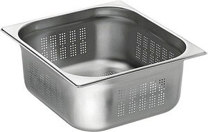 Bartscher GN-Behälter Top Line 2/3 perforiert silber 13,0 l, 1 St.