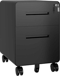 BISLEY EasyRoll Rollcontainer schwarz 2 Auszüge 40,0 x 50,0 x 50,0 cm