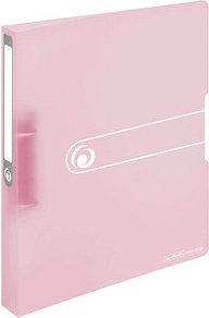 Thumbnail - herlitz Ringbuch 2-Ringe rosa-transparent 3,8 cm DIN A4, 1 St.