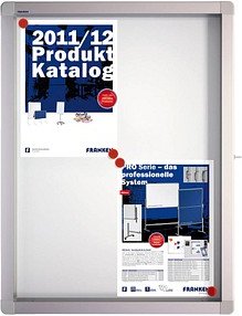 Thumbnail - FRANKEN Schaukasten ECO silber 4x DIN A4 53,0 x 4,5 x 70,4 cm, 1 St.