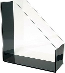 Thumbnail - WEDO Stehsammler Acryl Exklusiv 60 1301 glasklar-schwarz Acryl, DIN A4