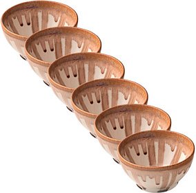 Thumbnail - HEART & SOUL Schalen Perfect Match Oyster braun Ø 10,0 cm, 6 St.