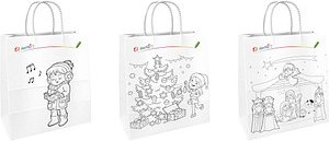 TSI Geschenktüten Weihnachten Ausmaltüten Motiv sortiert 18,0 x 23,0 cm
