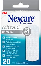 Nexcare™ Pflaster Soft Touch Universal N0520NS-1N weiß 2,5 x 7,2 cm, 20 St.