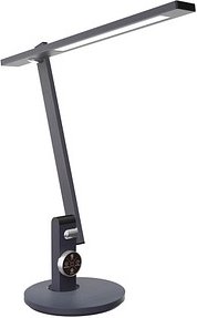 meet by Paperflow BENTO LED-Tischleuchte Metallgrau, 600 lm (900 Lux), verstellbarer Gelenkarm, CCT-Modus
