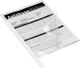 Thumbnail - DURABLE Klemmschienen weiß DIN A4 60 Blatt, 50 St.