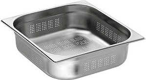 Bartscher GN-Behälter Top Line 2/3 perforiert silber 9,0 l, 1 St.