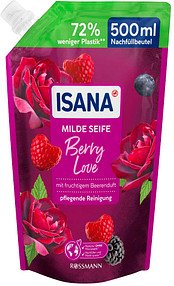 ISANA Berry Love Flüssigseife Nachfüllpackung 500 ml