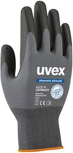Thumbnail - uvex unisex Arbeitshandschuhe phynomic allround grau Größe 8, 1 Paar