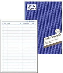 Thumbnail - AVERY Zweckform Post-Eingang-/Ausgangsbuch Formularbuch 931