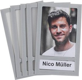 FRANKEN Magnetrahmen Fototaschen grau 72,0 x 0,5 x 115,0 mm, 5 St.