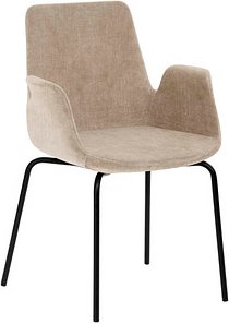 Mayer Besuchersessel myHELIOS hellbraun schwarz Stoff, 1 St.