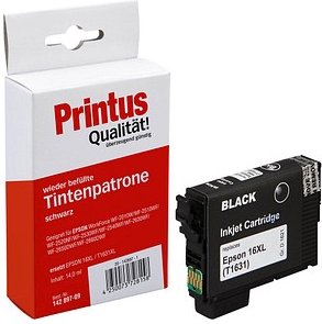 Printus schwarz Druckerpatrone kompatibel zu EPSON 16XL / T1631XL