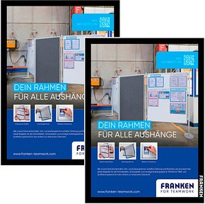 Thumbnail - FRANKEN Magnetrahmen selbstklebend PRO schwarz A3, 2 St.