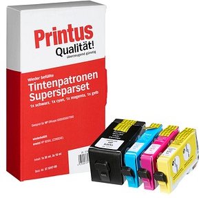 Printus schwarz, cyan, magenta, gelb Druckerpatronen kompatibel zu HP 920XL (C2N92AE), 4er-Set