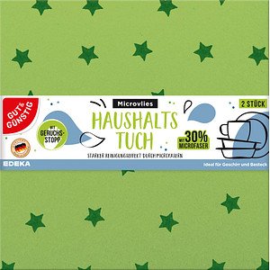 GUT&GÜNSTIG Geschirrtücher grün 35,0 x 35,0 cm, 2 St.