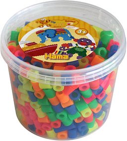Hama® Bügelperlen mehrfarbig, Neon 600 St.