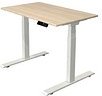 Kerkmann Move 1 stable elektrisch höhenverstellbarer Schreibtisch ahorn rechteckig, T-Fuß-Gestell weiß 100,0 x 60,0 cm
