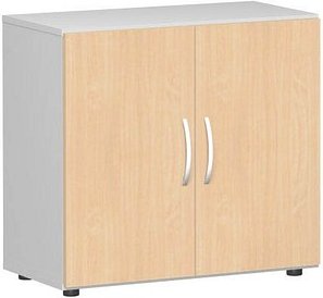 geramöbel Aktenschrank Flex, S-382100-BL hellgrau, buche 1 Fachboden 80,0 x 42,0 x 75,2 cm